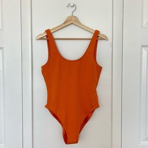 WEEKDAY Swimsuit in Orange Size S